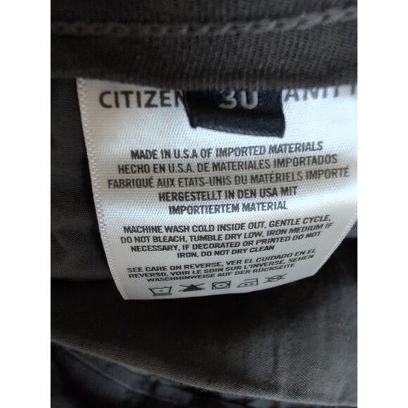 Citizens of Humanity London Chino Pants Men 30x31* Slim Taper Twill Button Fly - Picture 6 of 13